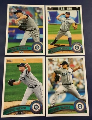 2011 Topps #149 #237 #532 #624 LUKE FRENCH, VARGAS, AARDSMA, BEDARD Lot 4 