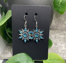 1.5  Silver-tone Earring Set Bohemian Drop Dangle New Free Ship Snowflake B3168