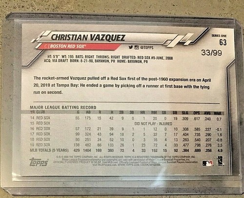 2020 - Topps Series 1 - Vintage Stock #/99 - U-Pick - *2235 - Picture 2 of 4