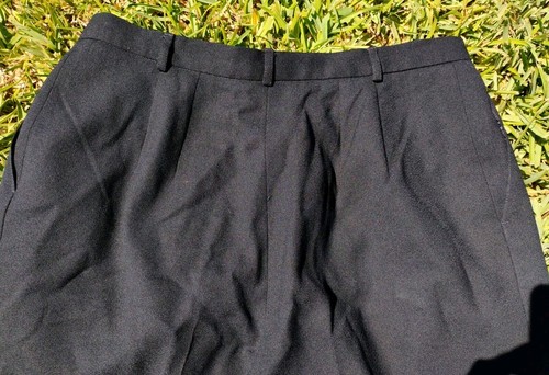 Vintage JH Collectibles Women's Pure Wool Pleated High Waisted Lined Pants, 16 - Picture 5 of 8