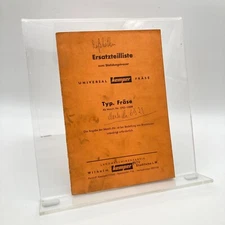 ++ Kemper / stable shaker / type milling machine / spare parts list ++