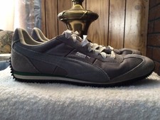 Womens Puma Speeder12 Gray/White/Green Sneakers Size 8 M Nice!