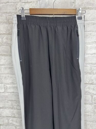BOSTON PROPER Track Pants Black Side Stripe Pull On Straight Leg Pockets Size S - Picture 3 of 13
