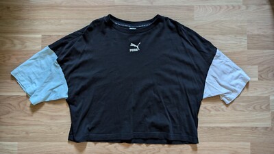 Puma Colorblock Boxy Cropped Shirt Gr. L