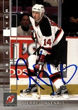 Pierre Dagenais - Signed 2001-02 In The Game Be A Player Rookie Card #155