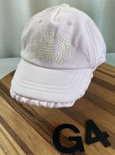 TOO CUTE   BABY GAP GIRLS PINK HAT 12-18 MONTHS VGC G4