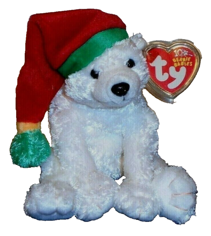 TY Beanie Baby - SNOWDRIFT the Holiday Polar Bear 5.5