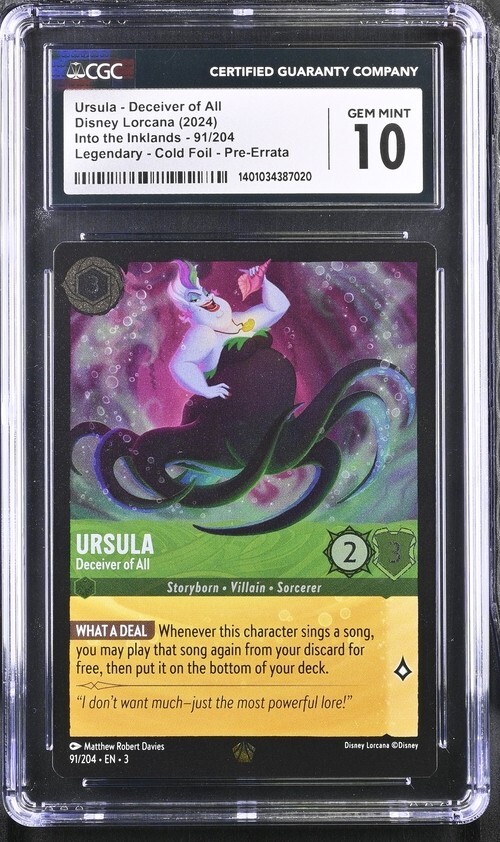 Ursula Deceiver of All #91 Legendary Cold Foil Lorcana Inklands