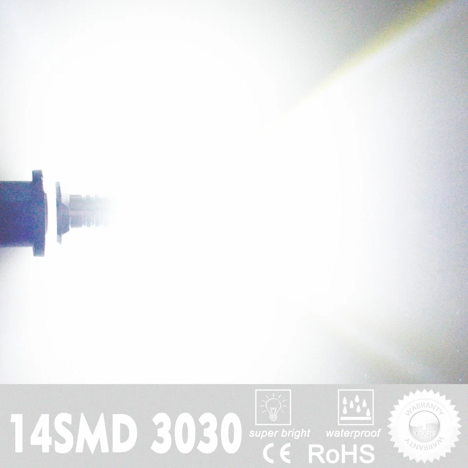 Allá 6000K Blanco 14-LED 880 Esquinas|Bombilla antiniebla para Chevrolet GMC Nissan Foto 2 de 4