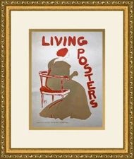 Frank Hazenplug - Living Posters European Advertising Print Newly Framed