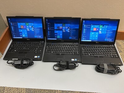 Lot of 3 Dell Latitude E4300 INTEL Core 2 DUO 4GB RAM 320GB HDD BACKLIT BLUETOOT