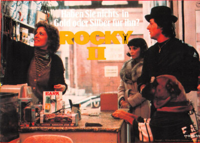 Rocky II ORIGINAL Aushangfoto Sylvester Stallone / Talia Shire / Carl Weathers