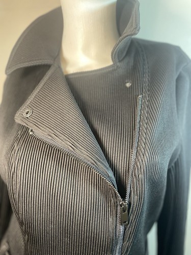 Guess Black Moto Lined Jacket / Women's M New With Tags - Picture 4 of 16