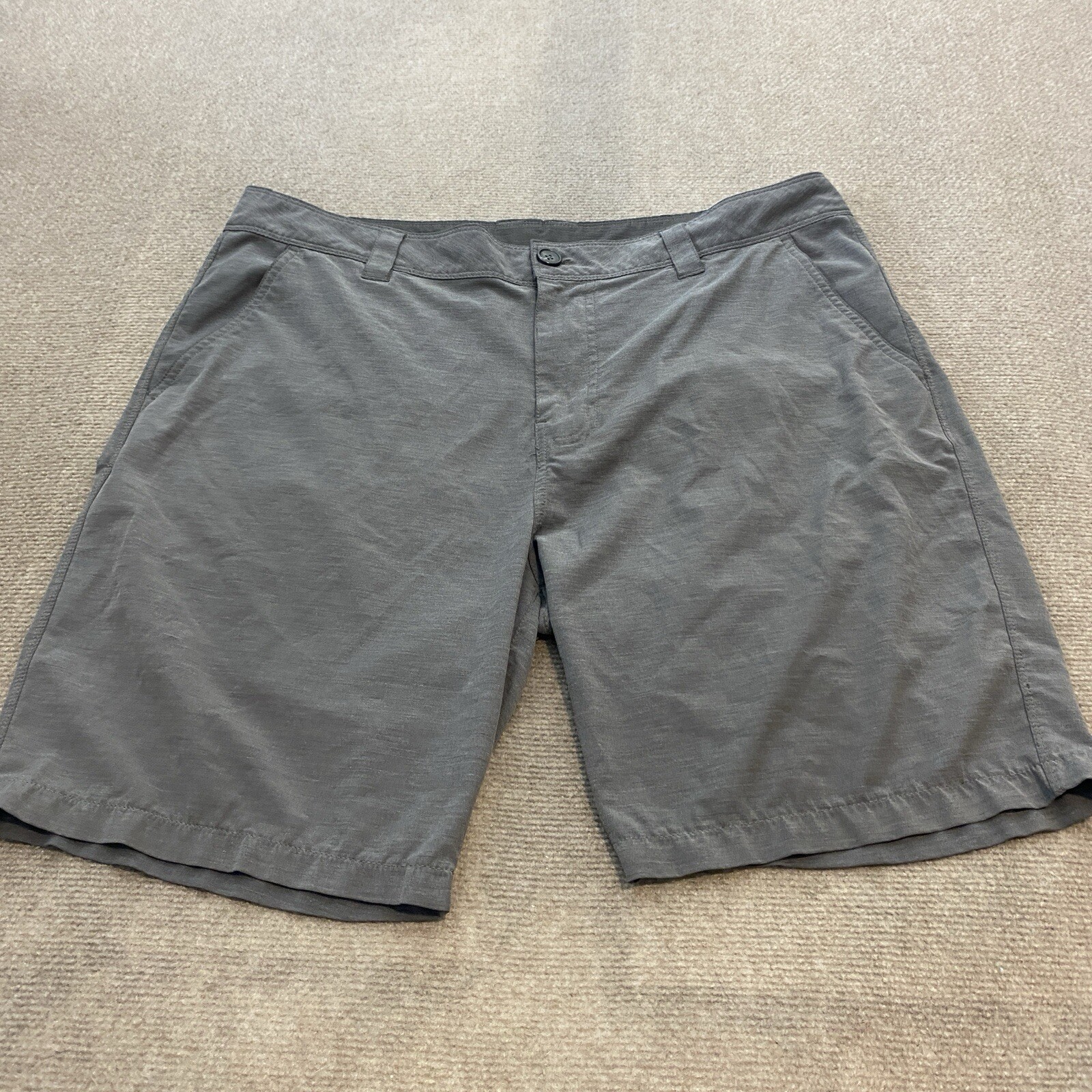 prAna Shorts Mens 38 Breathe Gray Hiking Shorts 9
