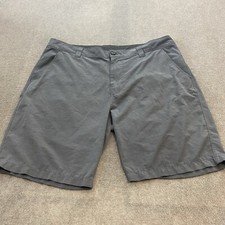prAna Shorts Mens 38 Breathe Gray Hiking Shorts 9" Outdoors Camping Fishing Pack