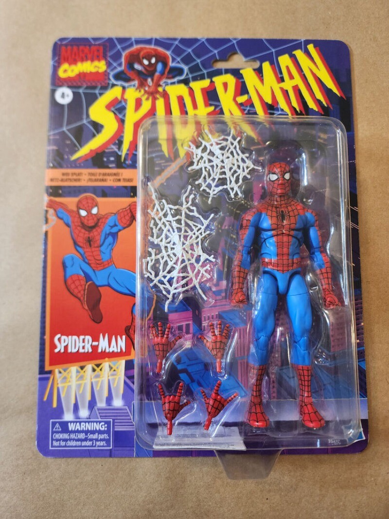 Marvel Legends Retro Cardback Spider-Man Cel-Shading Comics 6