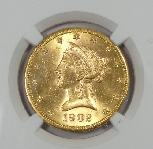 1902-S GOLD Liberty Head Eagle $10 CERTIFIED NGC MS 64 - Picture 2 of 4