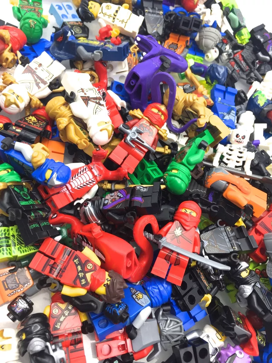 LEGO NINJAGO MINIFIGURES RANDOMLY PICKED KAI ZANE JAY NINJAS SNAKES MIX 6 EACH