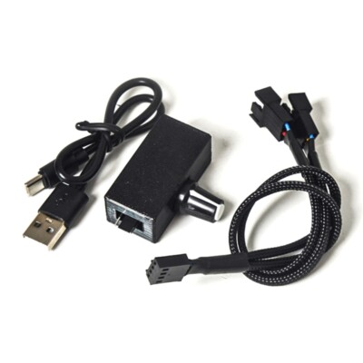 Fan Controller for PC Cooling USB Powered 8W Adapter with 12V 4Pin Interfaces