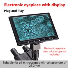 Microscope Universal Plug-and-Play Electronic Eyepiece with Display HD Shooting