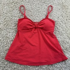 Old Navy Womens Size Medium Tankini swimsuit Top Padded Pink Color