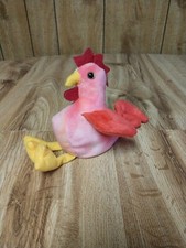 Vintage Ty Beanie Baby Strut The Rooster 1996 Stuffed Animal Toy