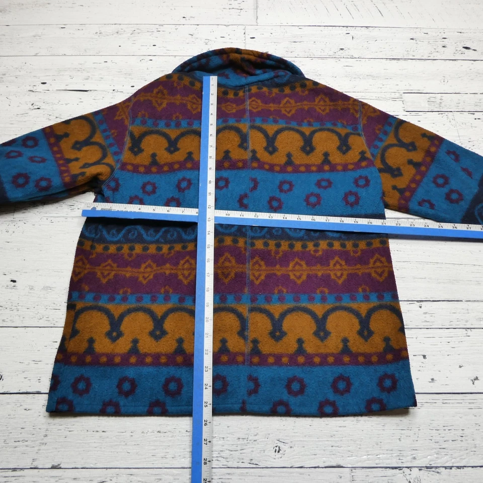 Cárdigan vintage Cabin Creek polar suéter para mujer pequeño S (4/6) azul púrpura Foto 4 de 4