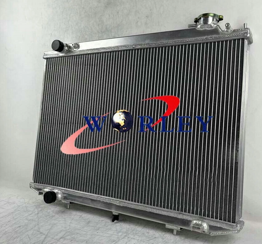 Radiador de aluminio 3R para Nissan Frontier/Navara/NP300 D22 1998-2004 2,5 L diésel Foto 4 de 4