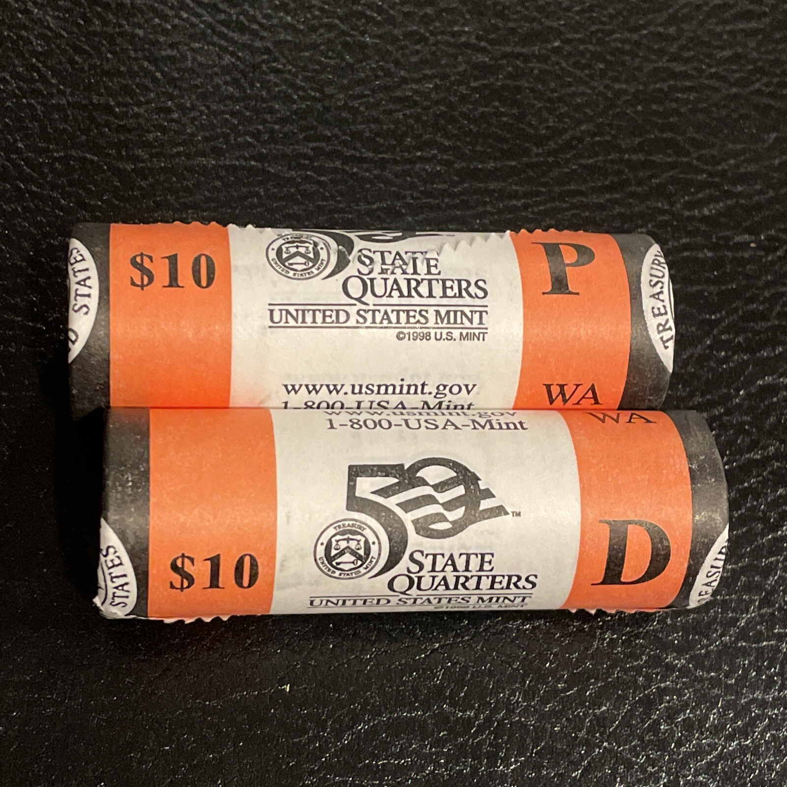 2007 P &D Washington State Quarter Rolls in Original Mint Wrapped Roll eBay