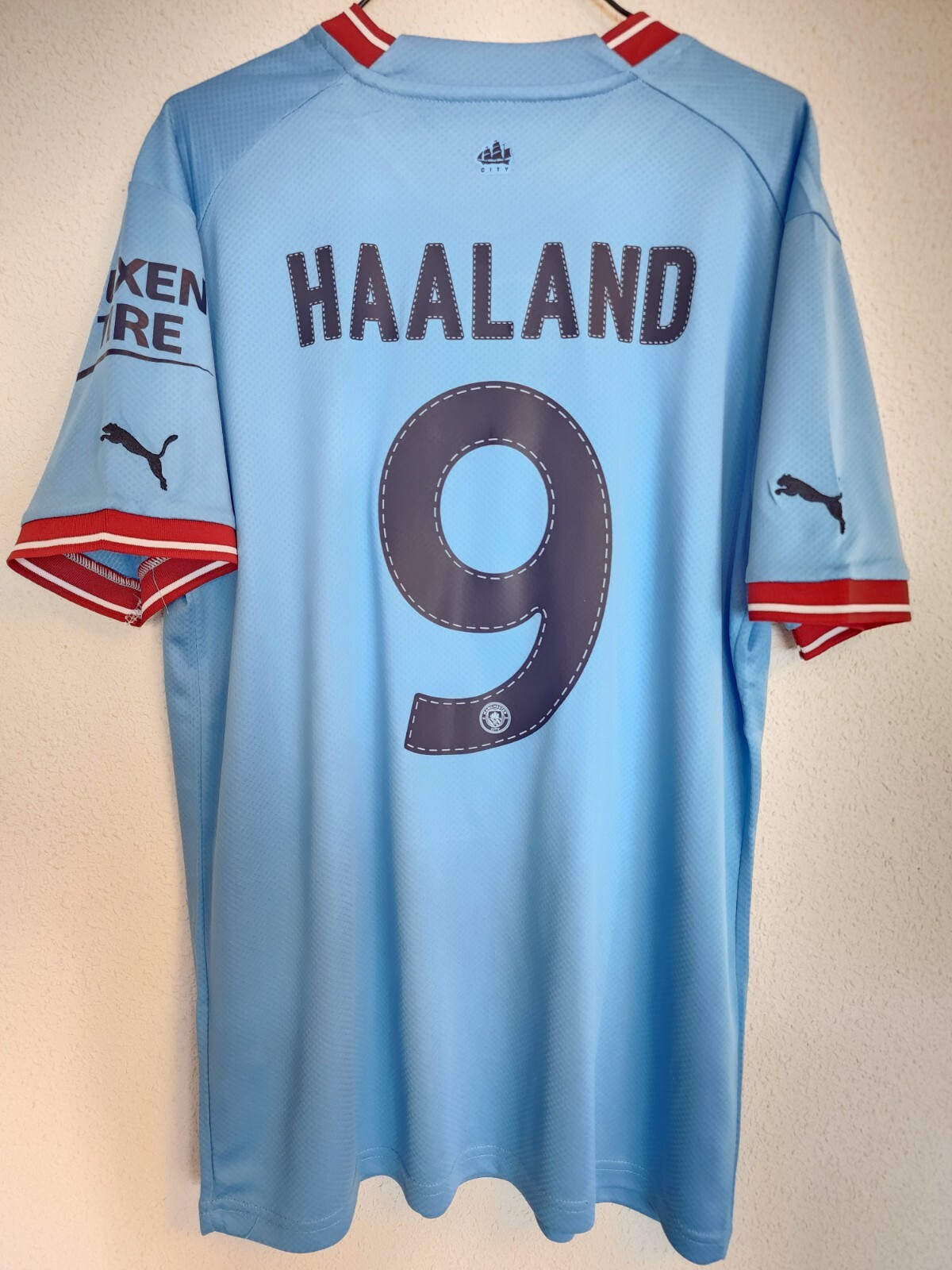 Camiseta Manchester City 22/23 #9 Haaland FINAL
