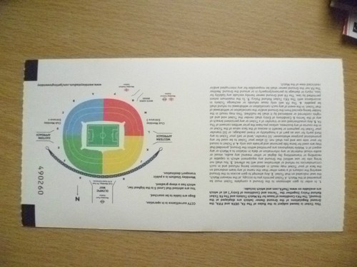 2010 FIFA World Cup Qualifier Tickets Stubs- ENGLAND v CROATIA, 9 Sept - Picture 2 of 4