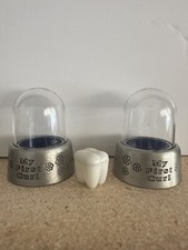First Tooth First Curl Capsule 2 Pewter Silver Baby Keepsakes Vintage
