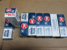 NOS AC (8) 47S Spark Plugs 1970s Pontiac Green Stripe GM Chevy Buick Ancier 184