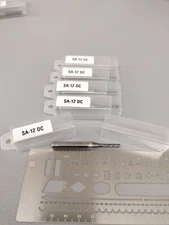 Carbide Burr SA-12 DC Flat End Double Cut 1/4x1/8x2.5 USA 5 PACK!