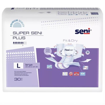Adult diapers SUPER SENI PLUS LARGE 30 pcs