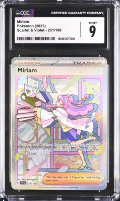 ERROR MISPRINT Blue Line Pokémon Miriam Scarlet & Violet 251/198