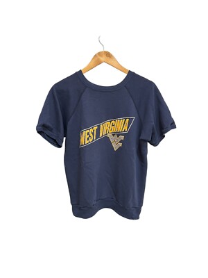 Vintage 80s West Virginia Mountaineers Sleeveless Champion Sweatshirt XL 