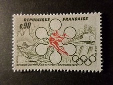 FRANCE - 1972, timbre 1705, Jeux Sapporo, neuf**