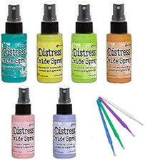 Tim Holtz Distress Oxide Spray Bundle 6 Bottle Set 