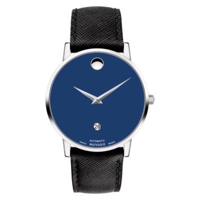 AUTHORIZED DEALER* MOVADO Museum Classic Automatic Blue Dial Watch