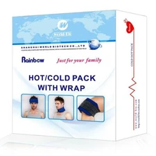 2pk Gel Hot/Cold Wrap Therapy Ice Packs Reusable Flexible FAST SHIP! D46