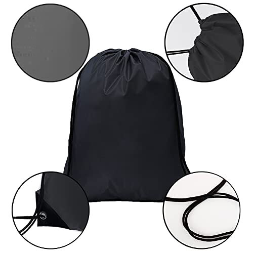 20 Pcs Drawstring Bags Bulk Draw String Backpack Cinch Polyester Bag ...