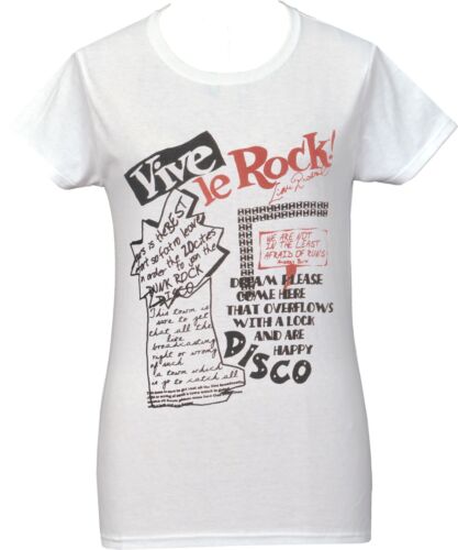 Women's Seditionaries Punk T-Shirt Vive le Rock 1977 Anarchy - Afbeelding 1 van 1