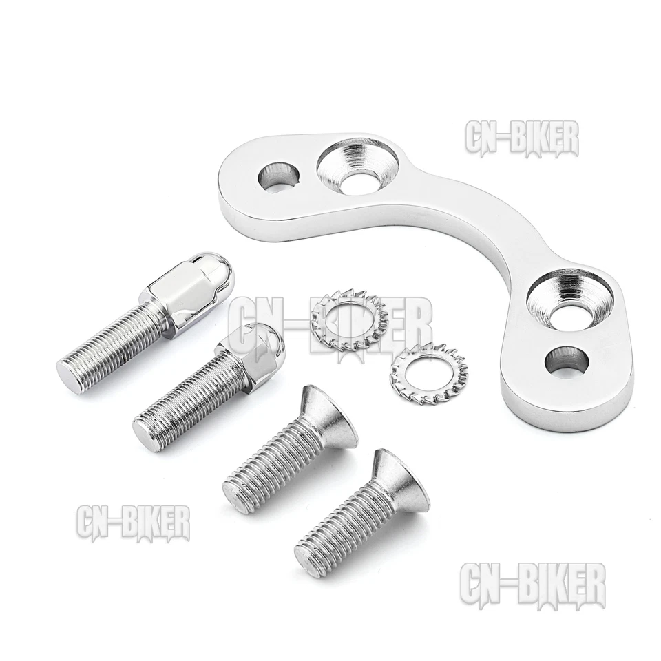 Para Harley Springer ADN Manillar Árbol Adaptador Abrazadera Convertidor 3.5"~4.75" Elevadores Foto 3 de 4