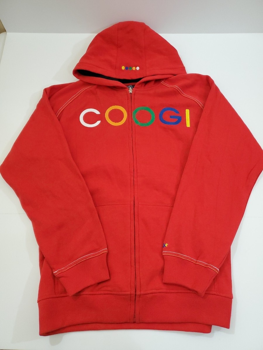 Vintage COOGI Women's Size Large Red Full Zip Hoodie BNWT | eBay
