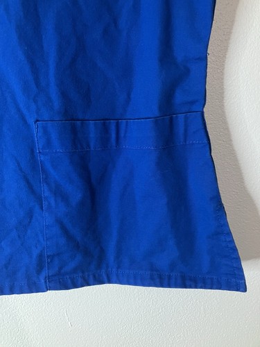 Crocs Blue V-Neck Scrub Top Medical Uniform Small - Picture 3 of 7