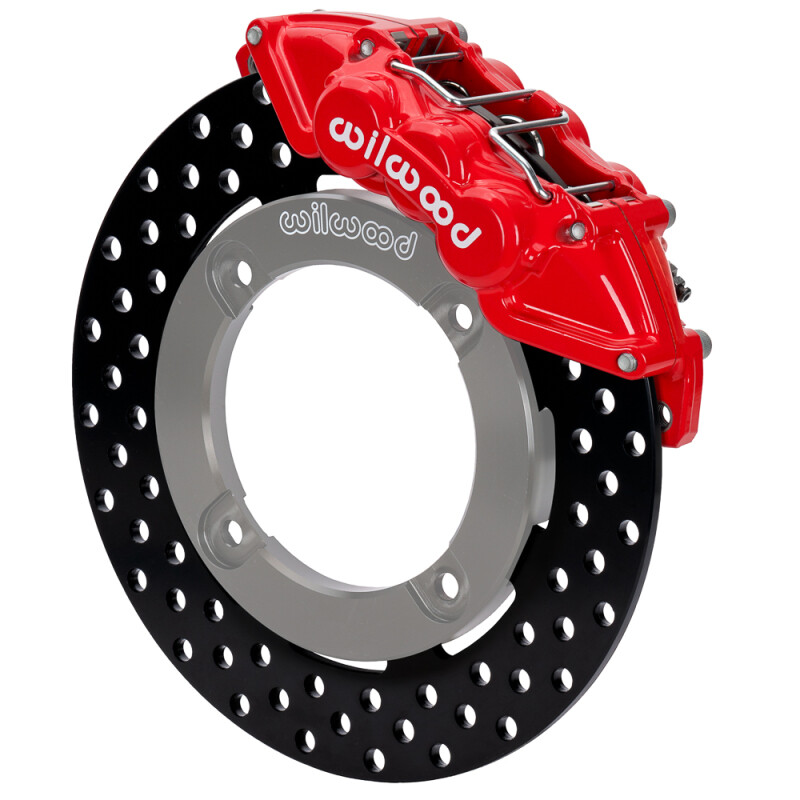 Wilwood 1000 Red 6-Piston Front Kit 11.25in Drilled Rotors FOR 19