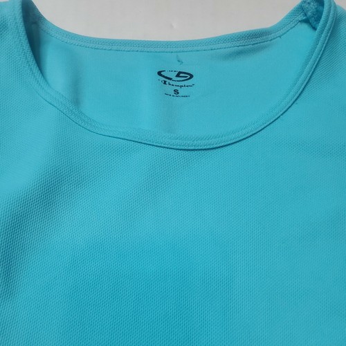 Womens Blue And White CHAMPIONworkout Tank Top Size S back zipper - Picture 4 of 7