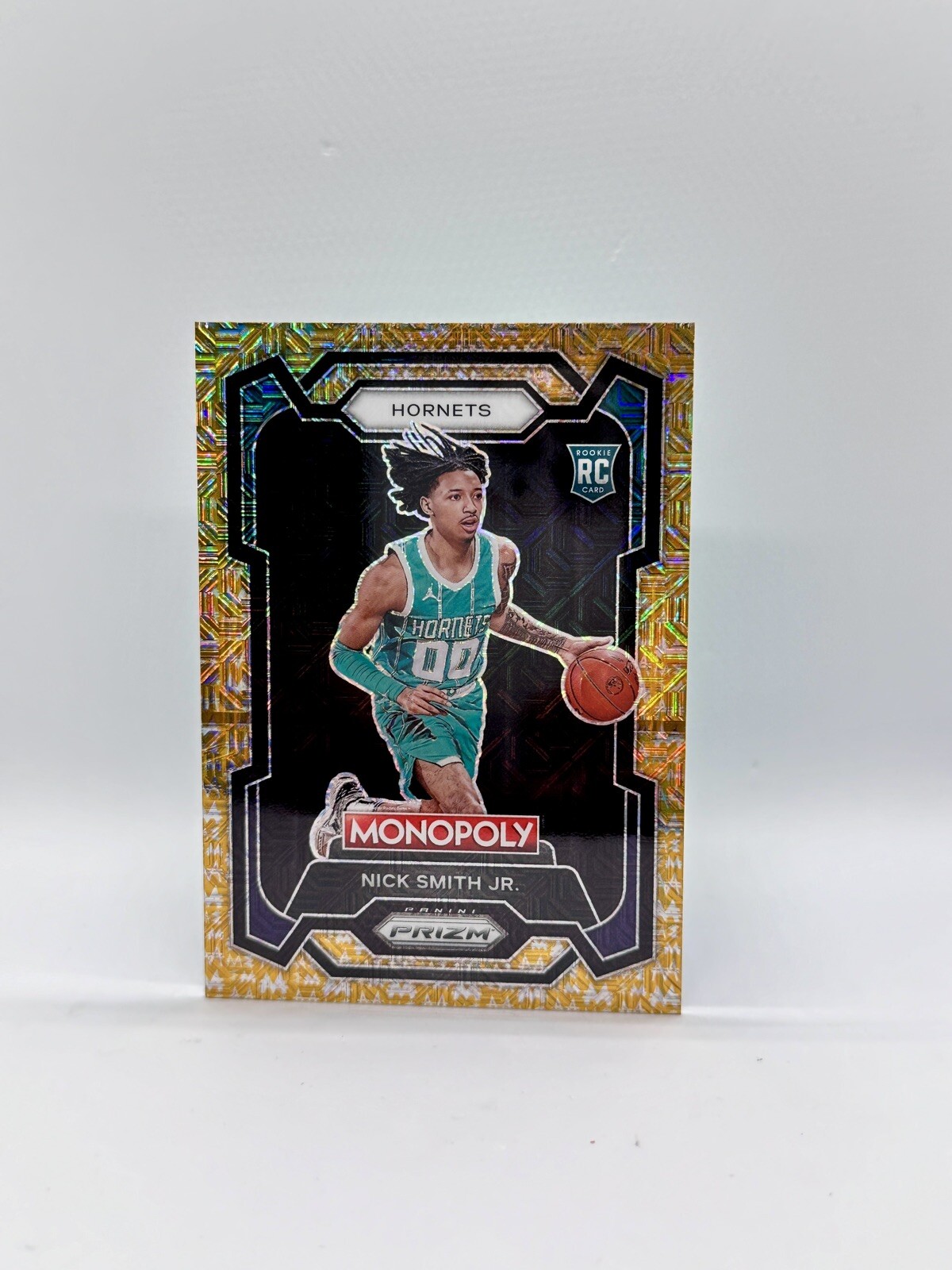 2023-24 Panini Prizm Monopoly Nick Smith Jr /500 Gold Shimmer