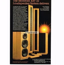 1988 McIntosh XRT 22 Speakers Hi-Fi Stereo Vintage Ad 